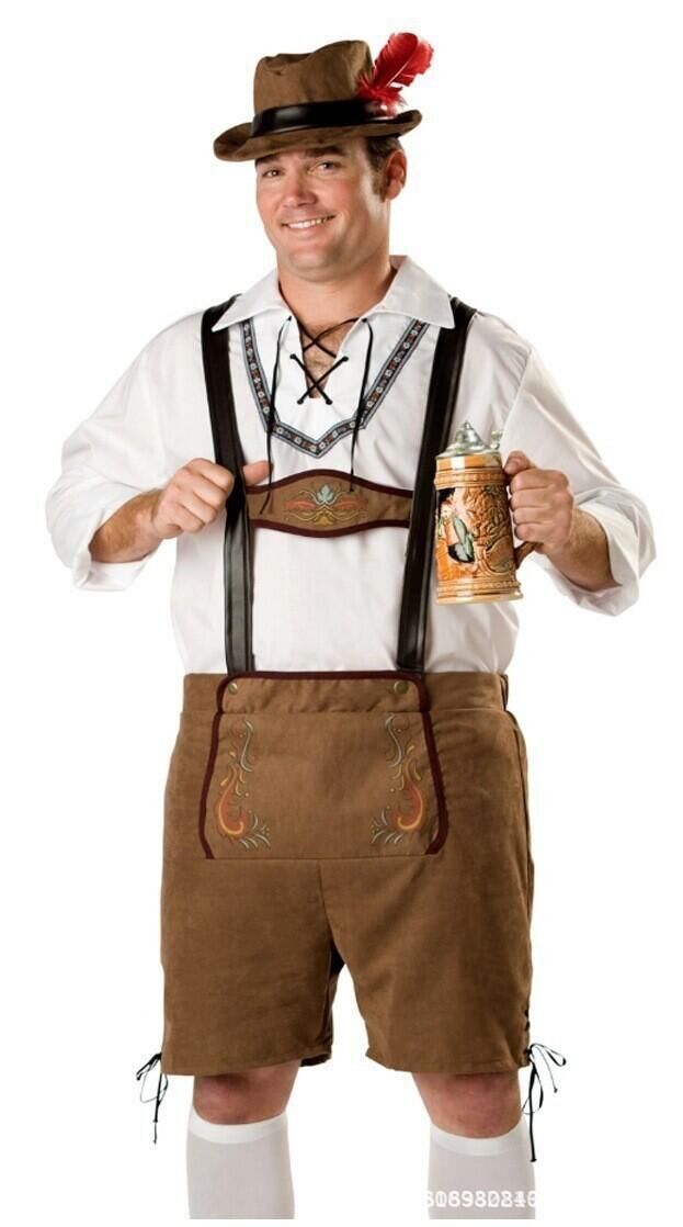 F1632 Elite mens Plus Oktoberfest Guy Costume